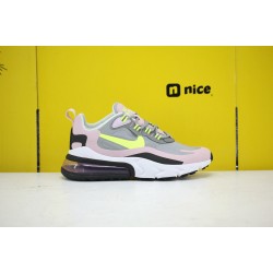 Nike Air Max 270 React Womens Sneakers White Pink Grey Yellow BQ0103-010