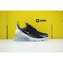 Nike Air Max 270 Unisex Running Shoes Black White Grey BQ9240-001