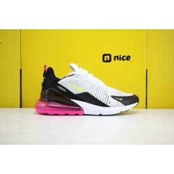 Nike Air Max 270 Unisex Running Shoes White Grey Black Pink AH8050-109