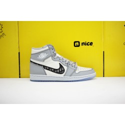 Air Jordan 1 Retro High Premium Basketball Shoes CQ7629 013 AJ1 Grey White Sneakers