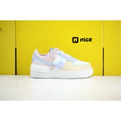 Nike Air Force 1 Shadow AF1 Womens Shoes Blue Pink White Sneakers CI0919 106