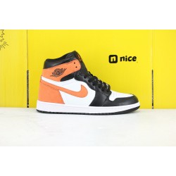 Nike Air Jordan 1 Retro High OG Orange White Black Basketball Shoes Mens AJ1 Sneakers  554724 058