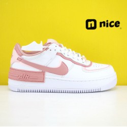 Nike WMNS Air Force 1 Shadow Pink/White Running Shoes AF1 Sneakers CJ1641 101 