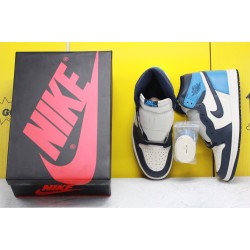 Nike Air Jordan 1 Retro High OG "Obsidian" Blue/White Basketball Shoes Unisex AJ1 Sneakers 555088 140
