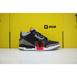 Nike Air Jordan 3 Retro Og Black/Gray/White Basketball Shoes Mens AJ3 Sneakers 854282-001