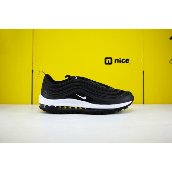 Nike Air Max 97 Golf Black White Unisex Running Shoes CI7538-002