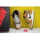 Nike Air Jordan 1 High Basketball Shoes Brown/White Unisex AJ1 Sneakers 555088-700